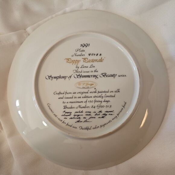 Collectible Wall Plate "Symphony Of Shimmering Beauty"  By Lena Lui Plate #4508A - Picture 2 of 4